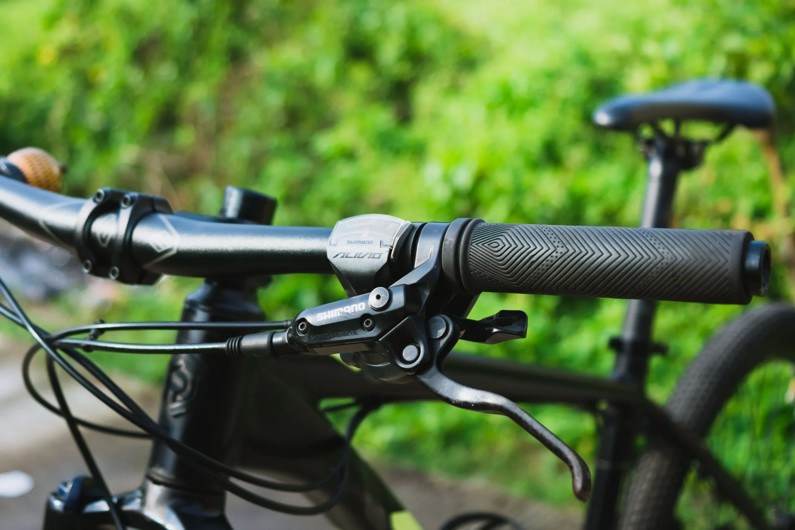 Guidon de vélo avec levier de frein Shimano